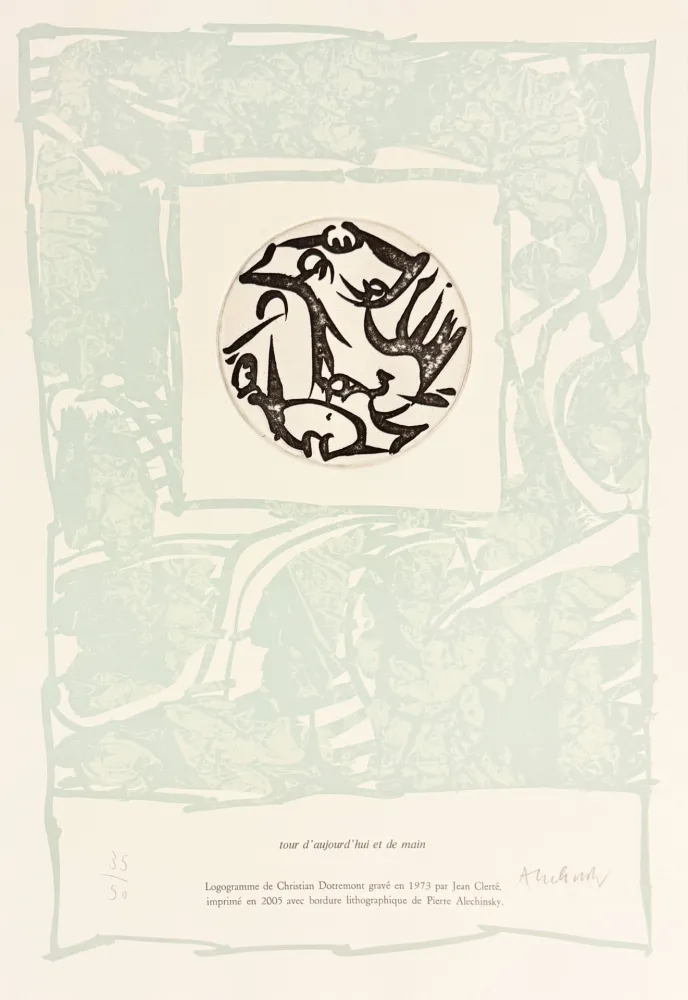 Engraving Alechinsky - Tour d'aujourd'hui