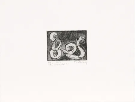 Engraving Alechinsky - Tous les sept ans changeait de peau