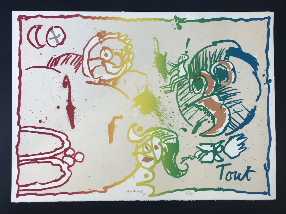 Lithograph Alechinsky - Tout