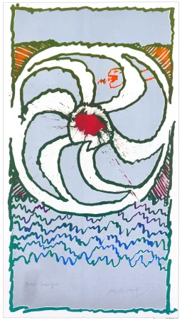 Lithograph Alechinsky - Tout à trac