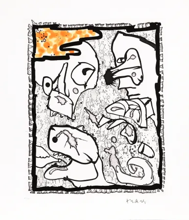 Linocut Alechinsky - Traité des excitants modernes 01