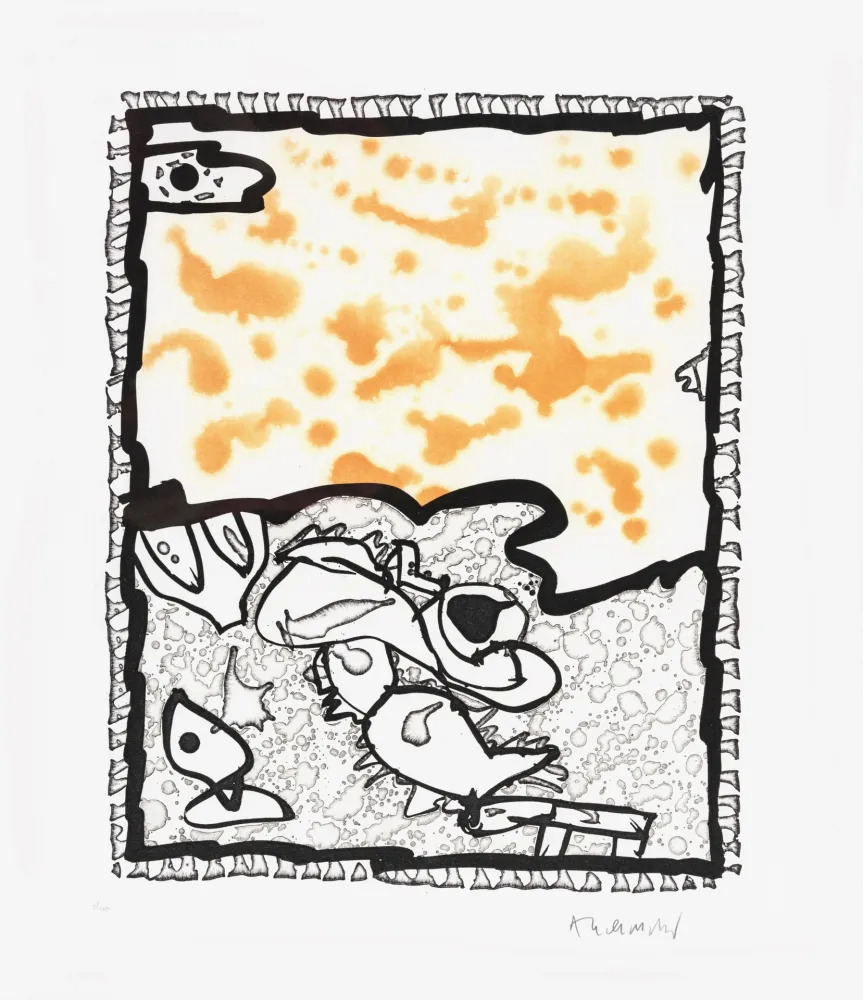 Linocut Alechinsky - Traité des excitants modernes 05