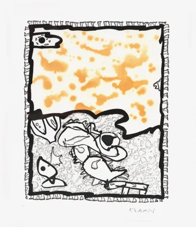 Linocut Alechinsky - Traité des excitants modernes 05