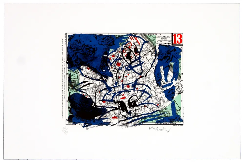 Lithograph Alechinsky - Treizième arrondissement (Paris)