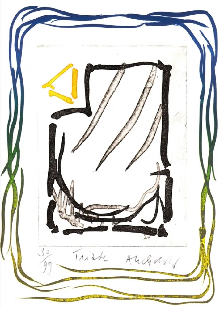 Lithograph Alechinsky - Triade 