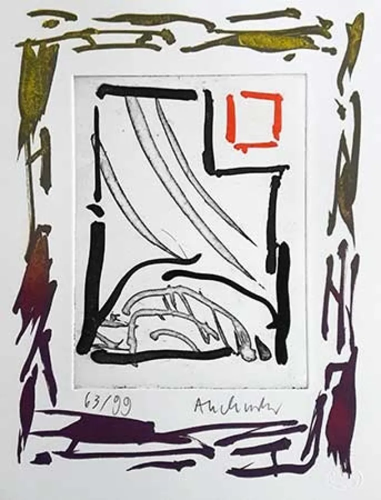 Etching Alechinsky - Triades