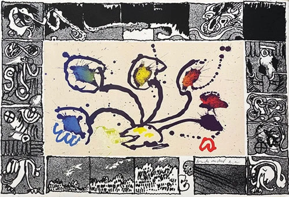 Lithograph Alechinsky - Tribord