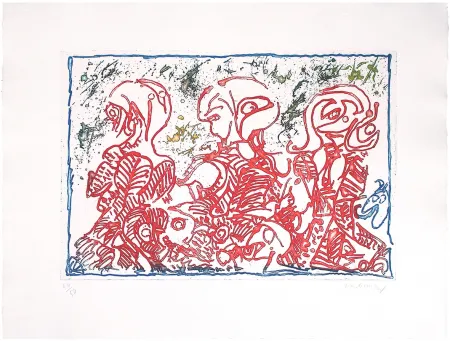 Engraving Alechinsky - Trois désordinateurs