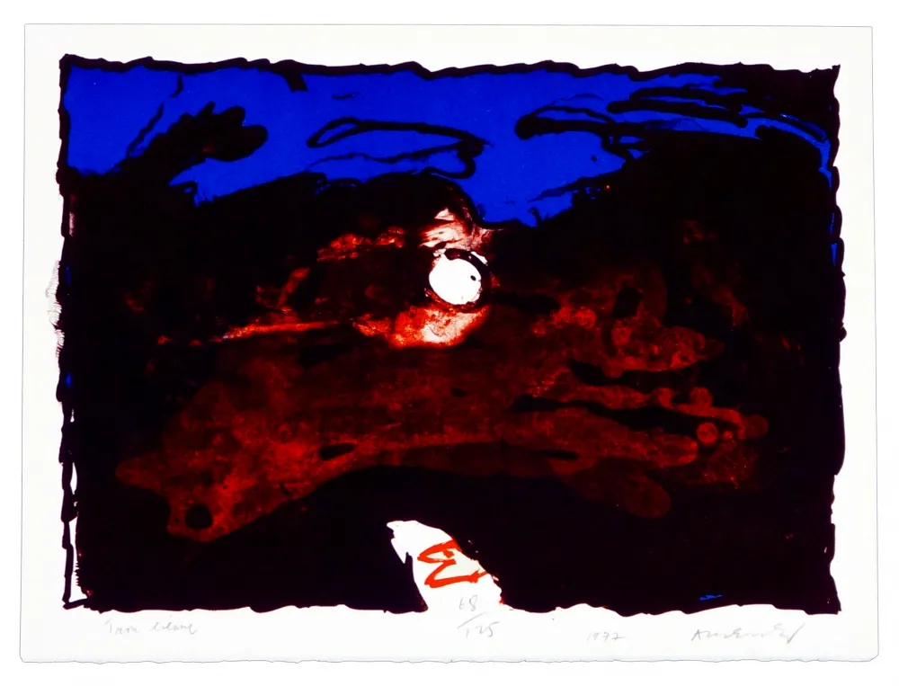 Lithograph Alechinsky - Trou Blanc