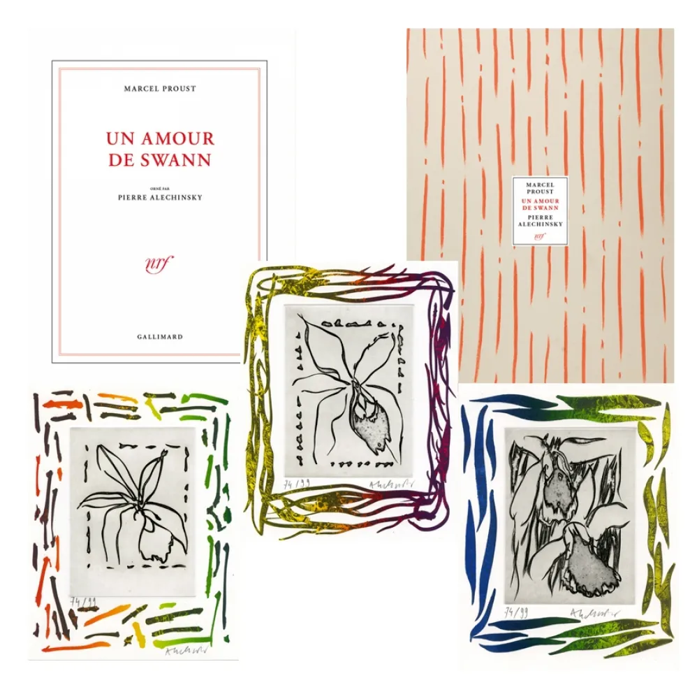 Etching Alechinsky - Un amour de Swann illustré par Pierre Alechinsky