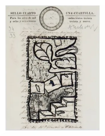 Engraving Alechinsky - Una Cuartilla