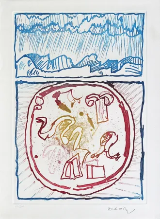 Engraving Alechinsky - Underground