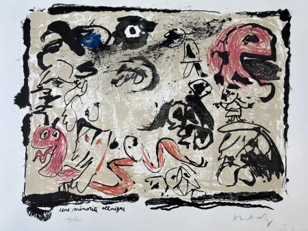 Lithograph Alechinsky - Une minorité ethnique