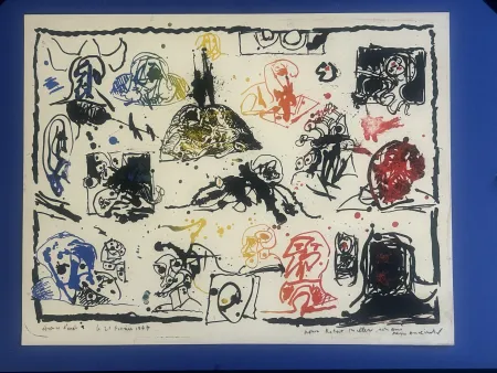 Lithograph Alechinsky - Une pierre , deux passages 1967