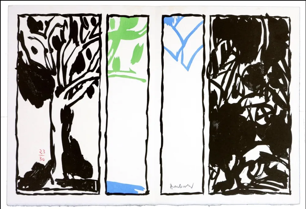 Lithograph Alechinsky - Vaccillations