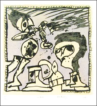 Lithograph Alechinsky - Vendredi 