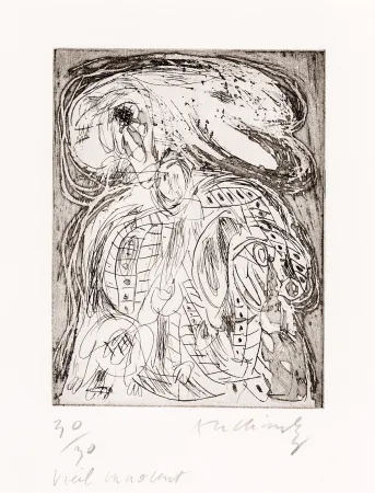 Engraving Alechinsky - Vieil innocent