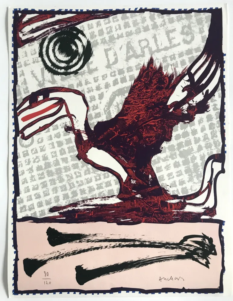 Lithograph Alechinsky - Ville d'Arles