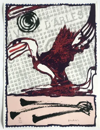 Lithograph Alechinsky - Ville d'Arles