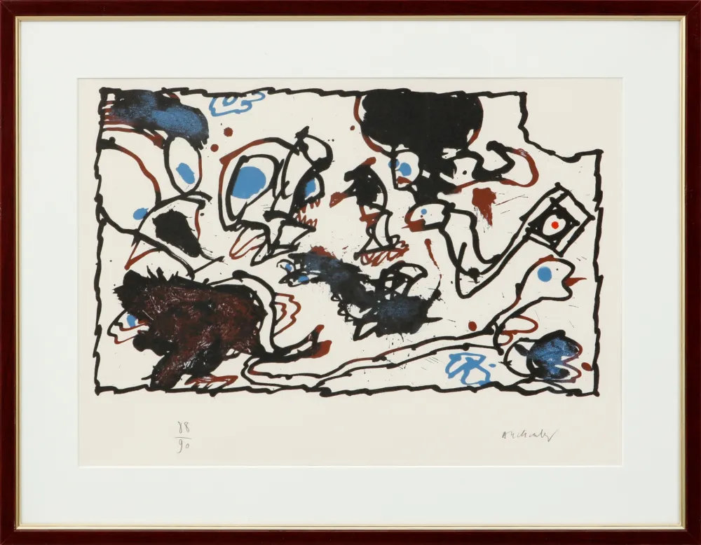 Lithograph Alechinsky - Vivier