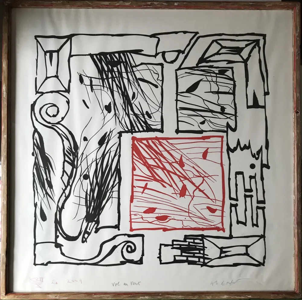 Etching And Aquatint Alechinsky - Vol au vent