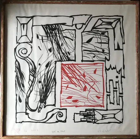 Etching And Aquatint Alechinsky - Vol au vent