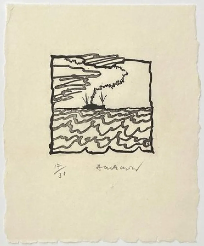 Etching Alechinsky - Volturno