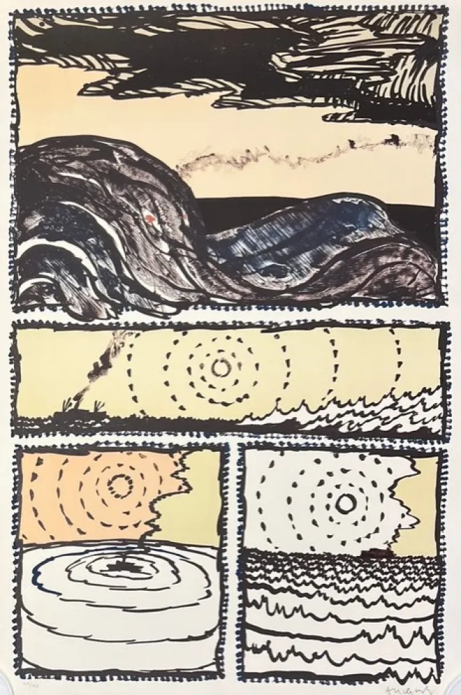 Lithograph Alechinsky - Volturno
