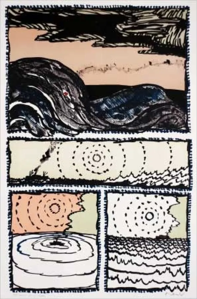 Lithograph Alechinsky - Volturno 2