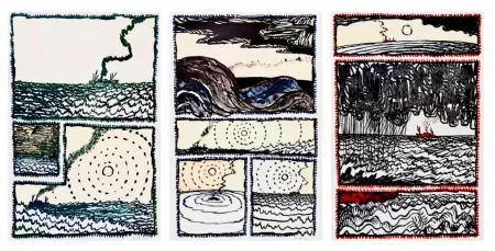 Lithograph Alechinsky - Volturno I, II, III