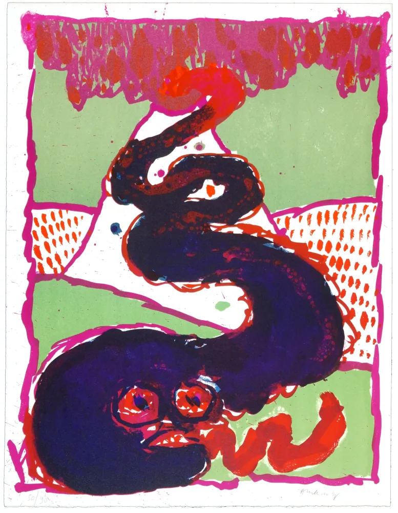 Lithograph Alechinsky - Vulcanalogies I