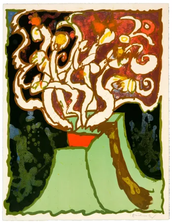 Lithograph Alechinsky - Vulcanalogies V