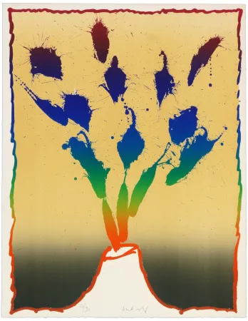 Lithograph Alechinsky - Vulcanalogies VII