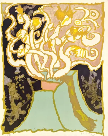 Lithograph Alechinsky - Vulcanologie - planche 7 