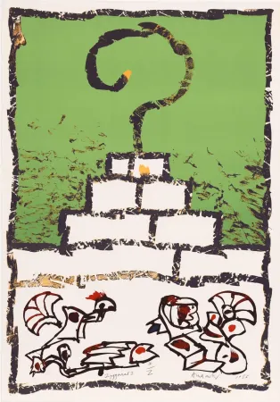 Lithograph Alechinsky - Ziggourat I