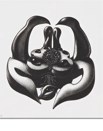 Lithograph Alejandro - Mujer