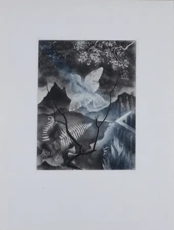 Etching Alexeïeff - The Dove