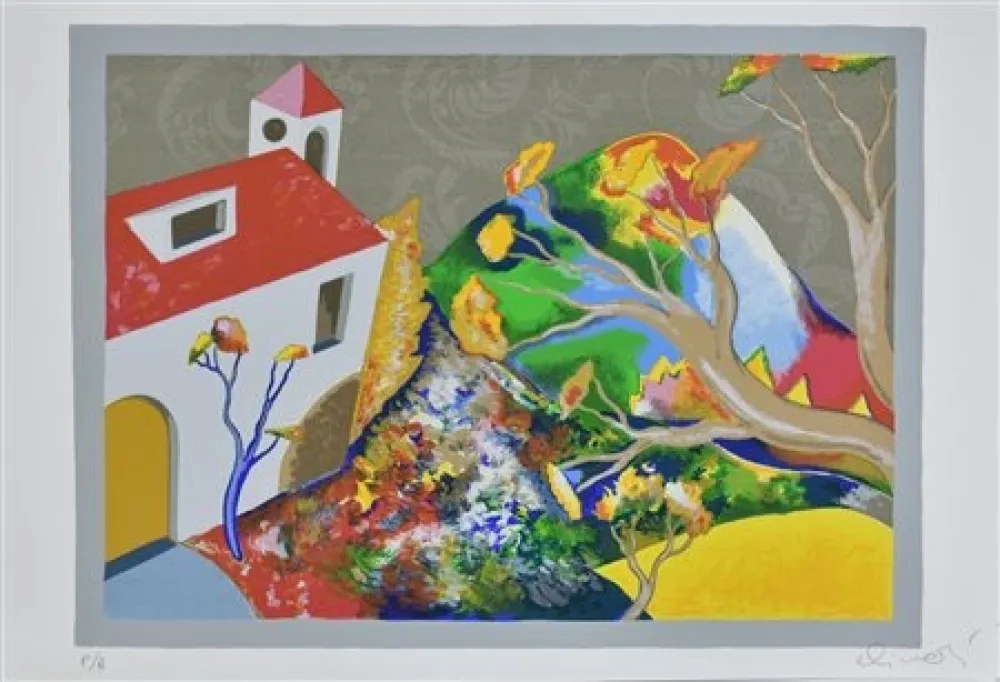 Lithograph Alinari - Cascinale