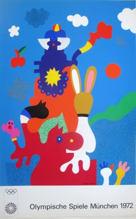 Screenprint Alt - OL 1972 - original colour silkscreen