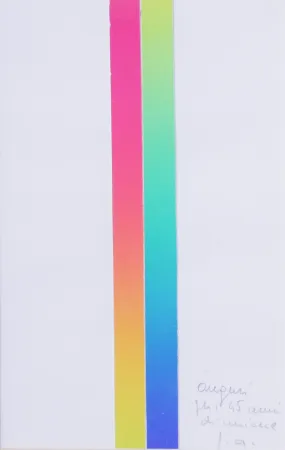 Lithograph Alviani - CROMIE SPETTROLOGICHE