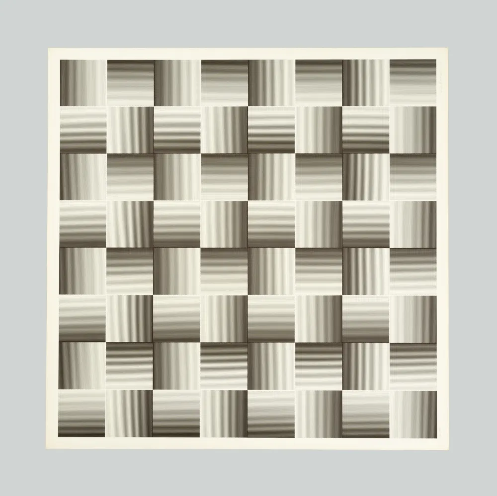 Screenprint Alviani - Testura grafica