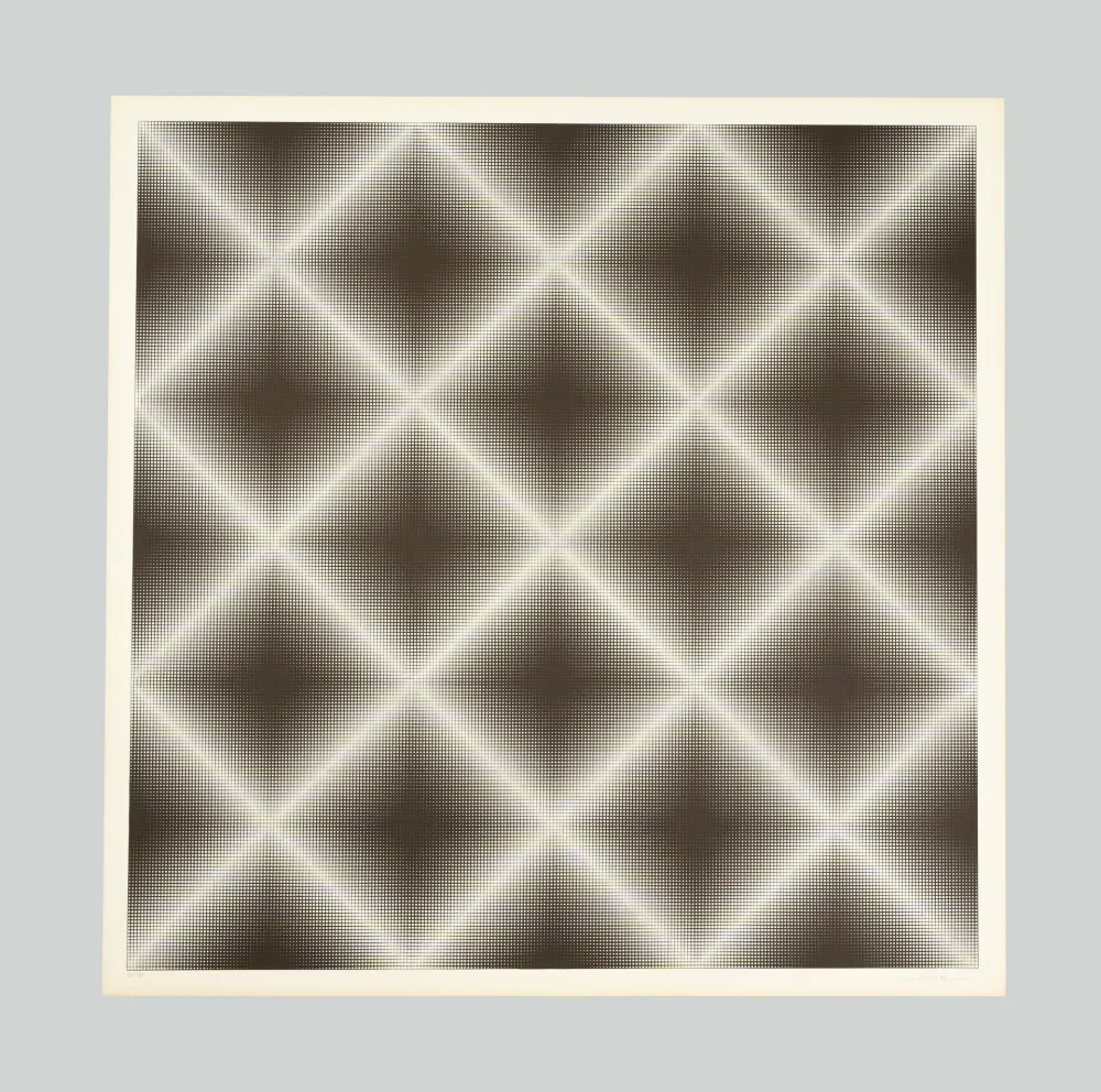 Screenprint Alviani - Testura vibratile