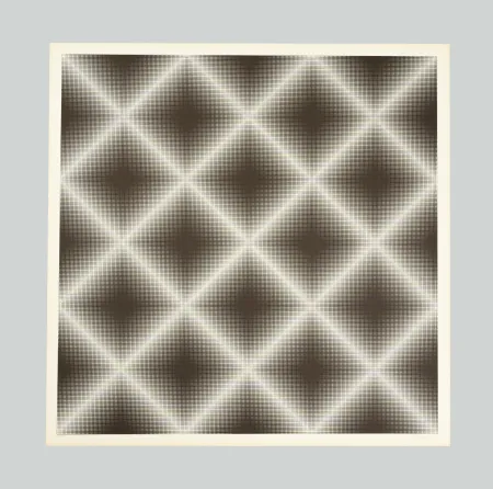 Screenprint Alviani - Testura vibratile