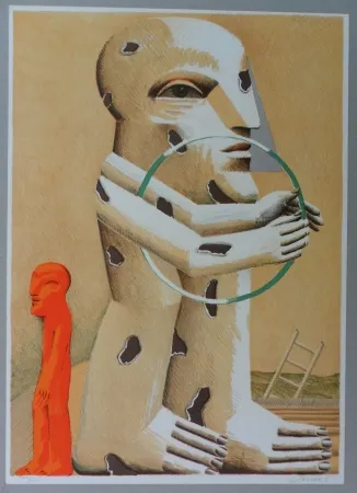 Lithograph Antes - Ohne Titel