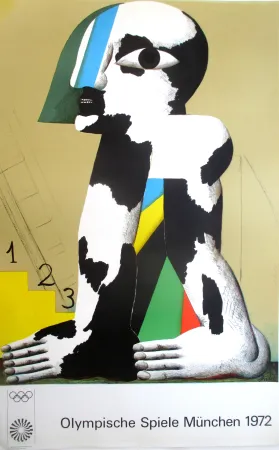 Lithograph Antes - OL 1972- original colourlithograph