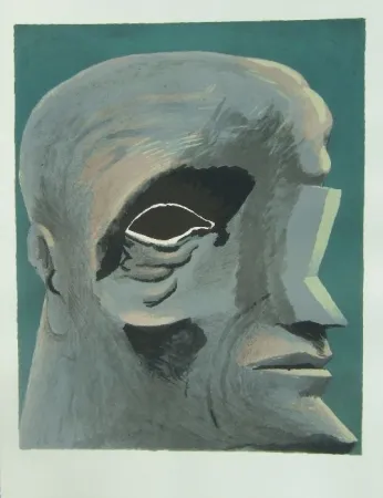 Lithograph Antes - Omaggio a Michelangelo