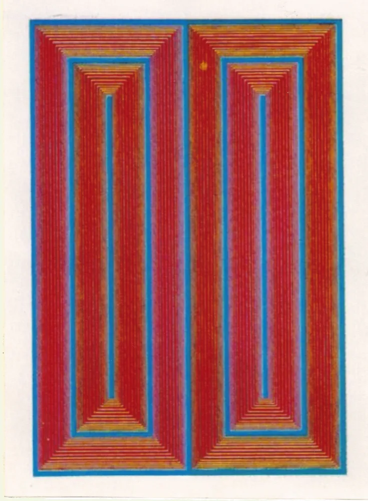 Screenprint Anuszkiewicz - Untiltled