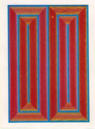 Screenprint Anuszkiewicz - Untiltled