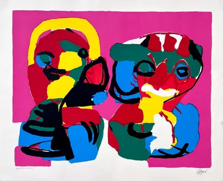 Lithograph Appel - Au printemps 