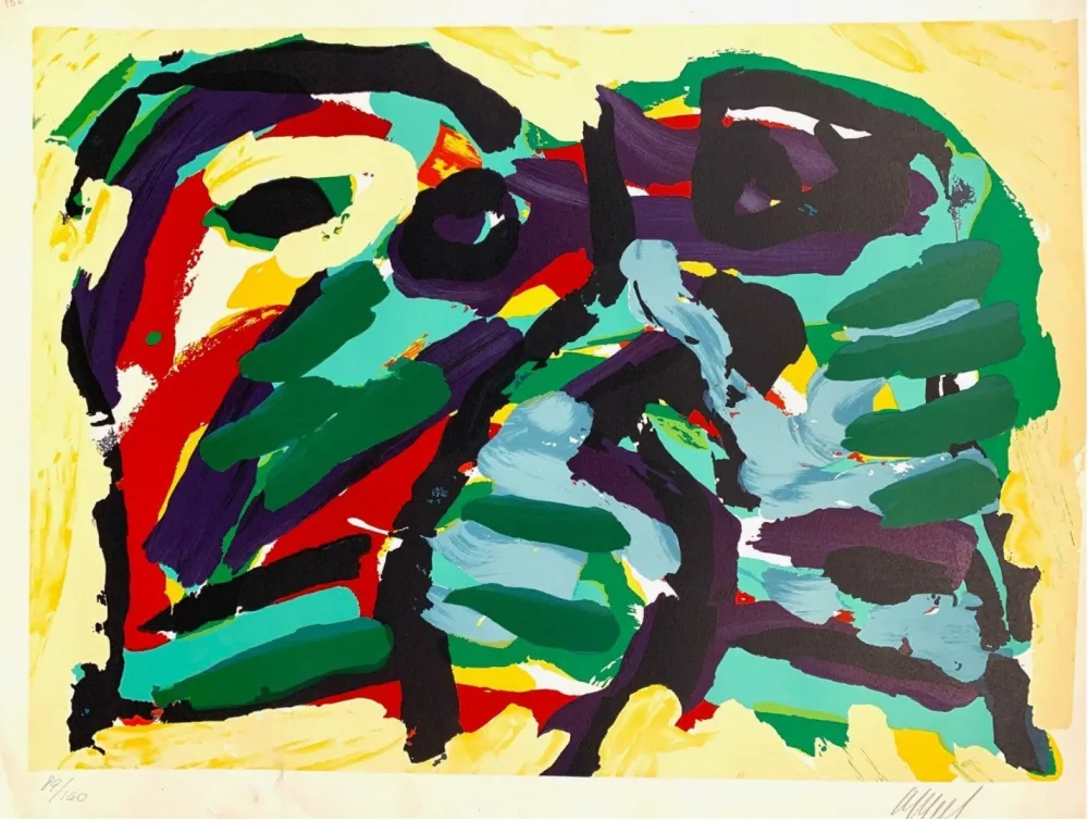 Lithograph Appel - Composition